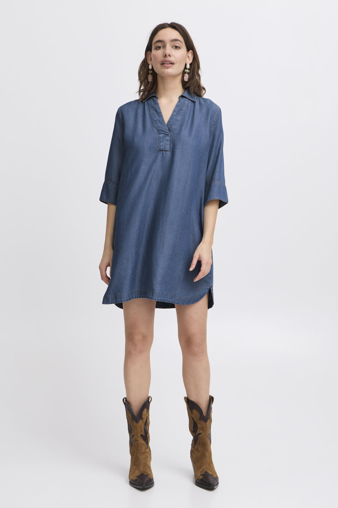 Kosmo tunic, mid denim