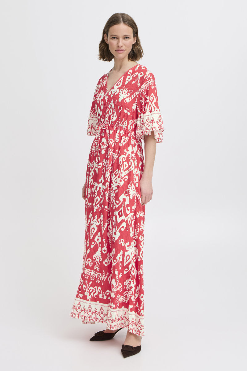Jasmina long dress, red