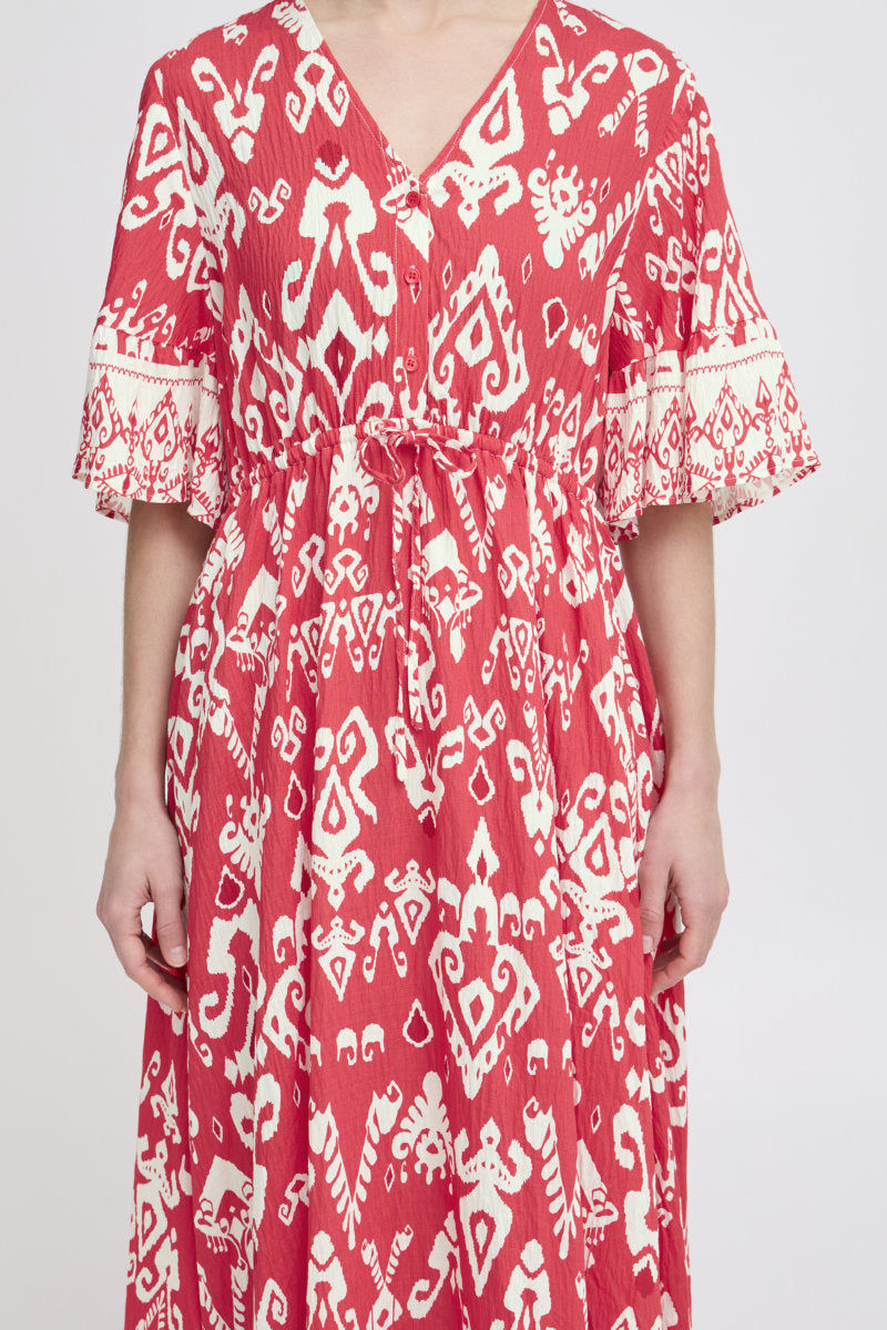 Jasmina long dress, red