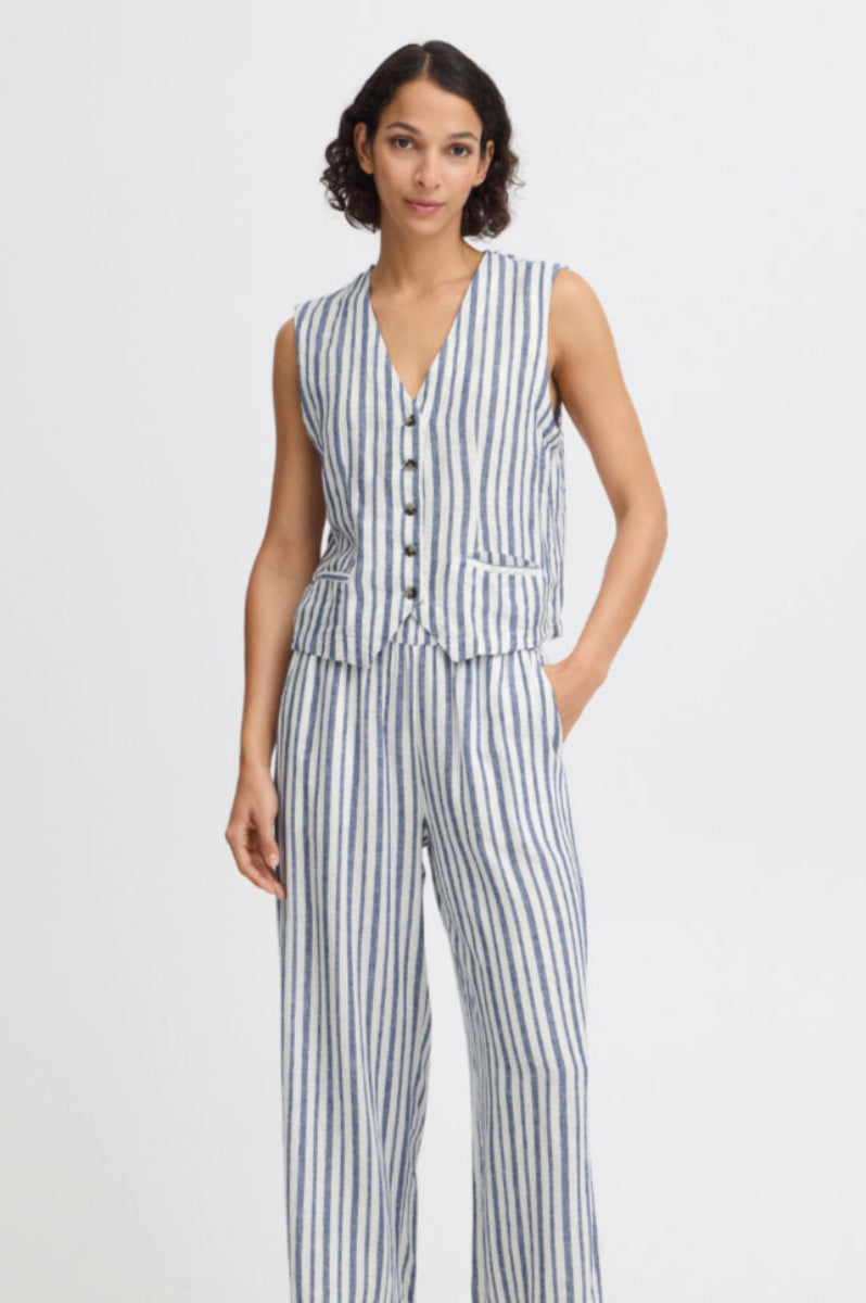 Falakka waistcoat, navy/ivory