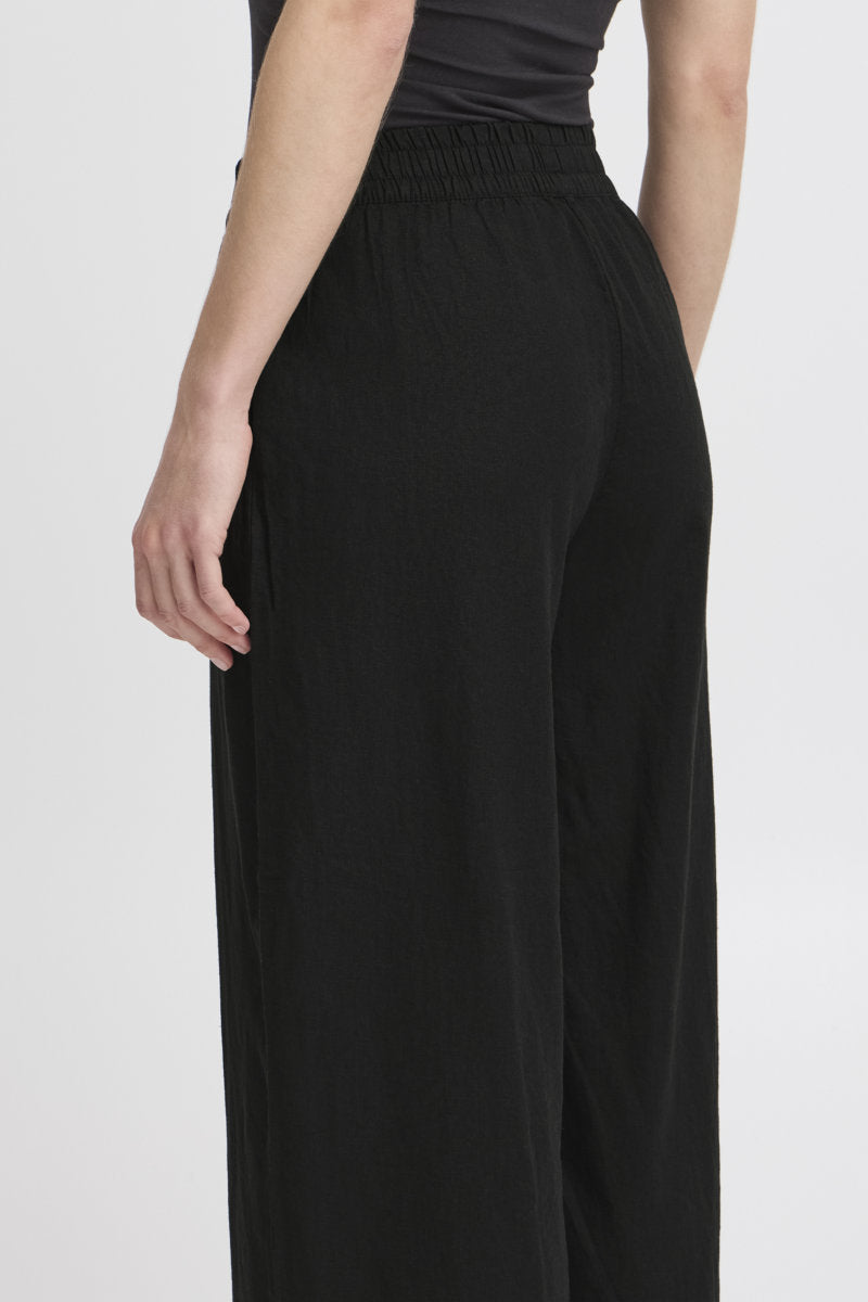 Falakka crop trousers, black