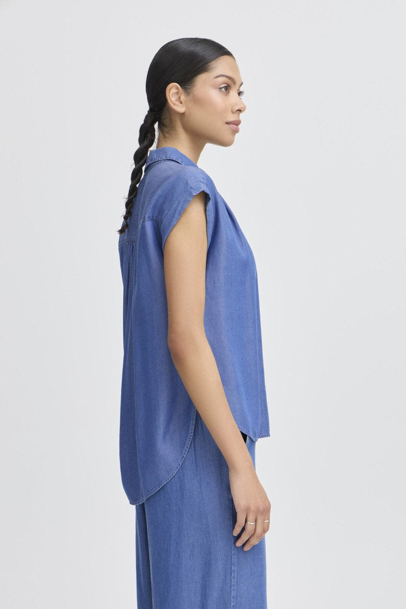 Kosmo shirt, mid denim