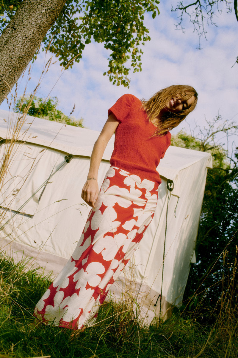 Rola top, scarlet