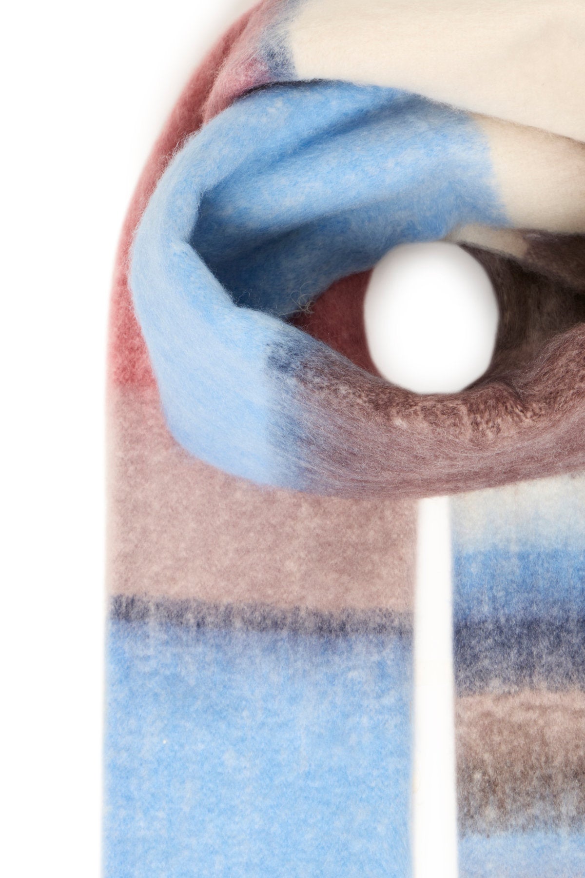 Viliks scarf, russet blue