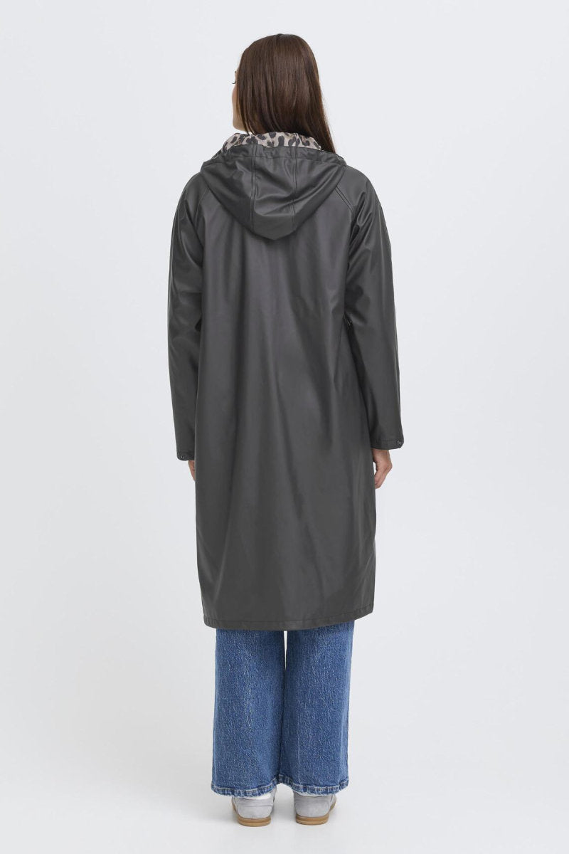 Avan lined coat, black