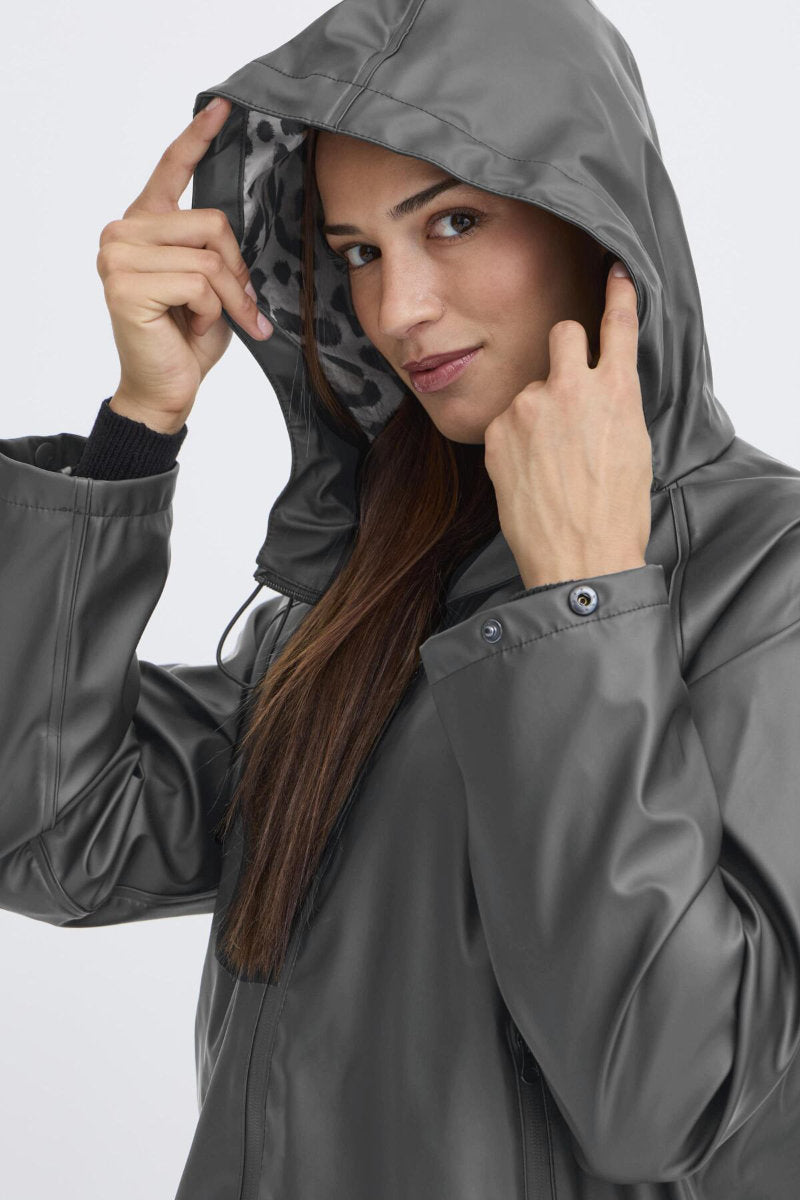 Avan lined coat, black
