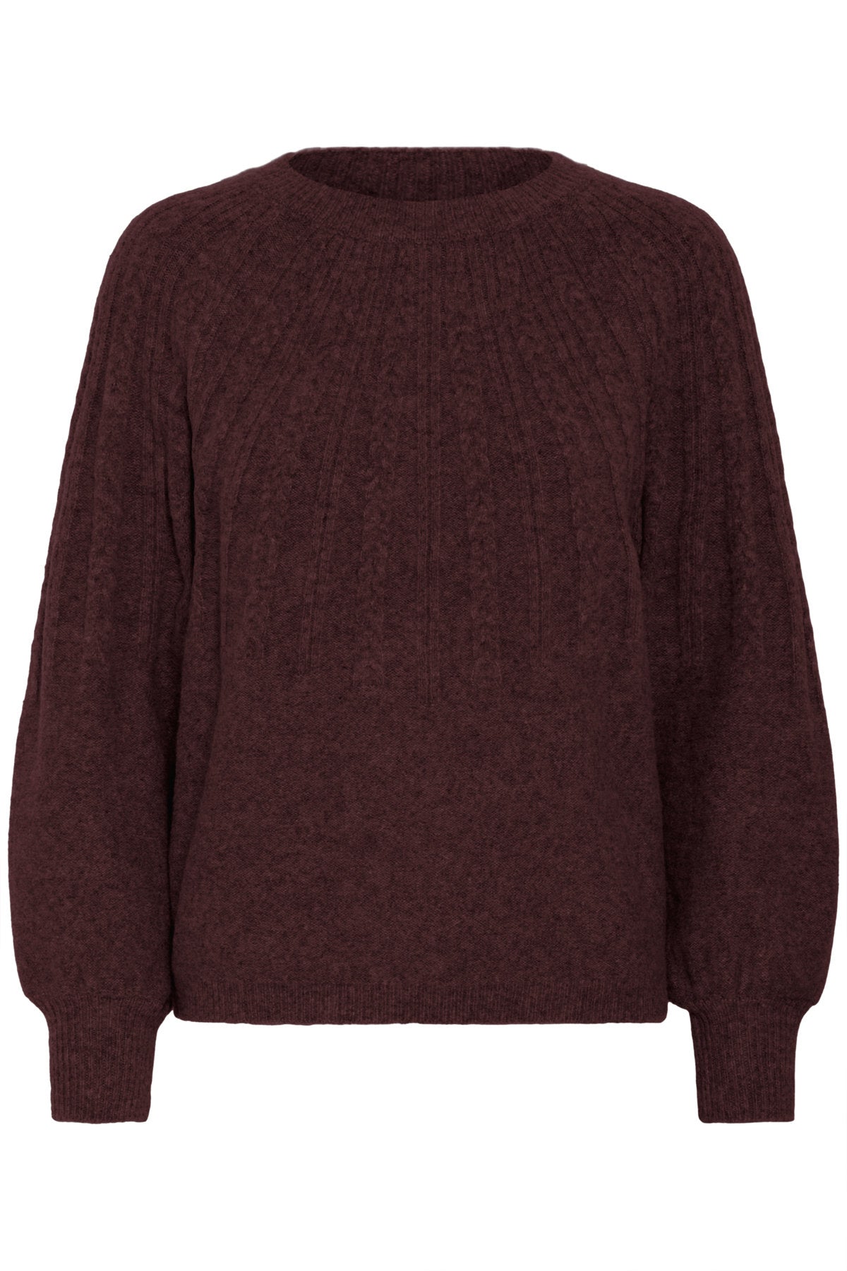 Magge cable jumper, wine