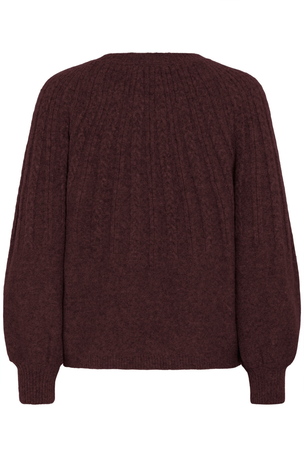 Magge cable jumper, wine