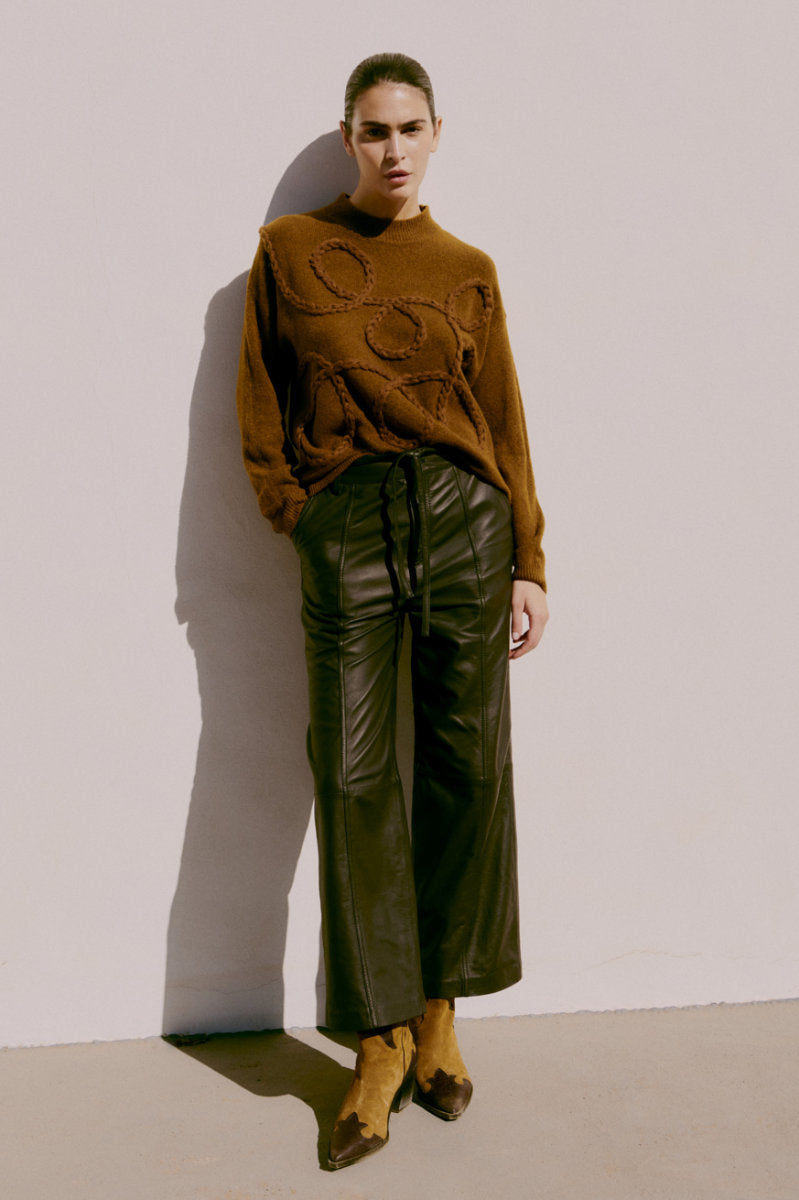 Medi deco jumper, toffee