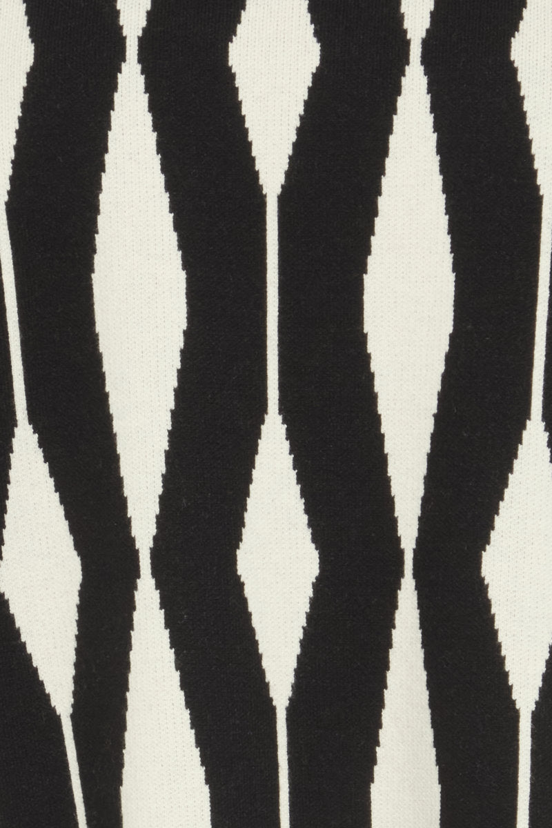 Otari jacquard jumper, black