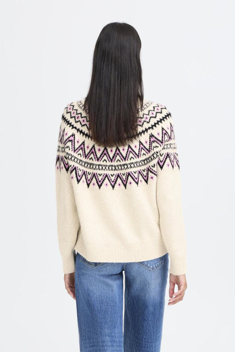 Ohelle jumper, Ivory pink