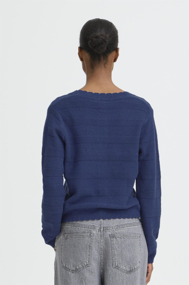 Mikala cardigan, light navy