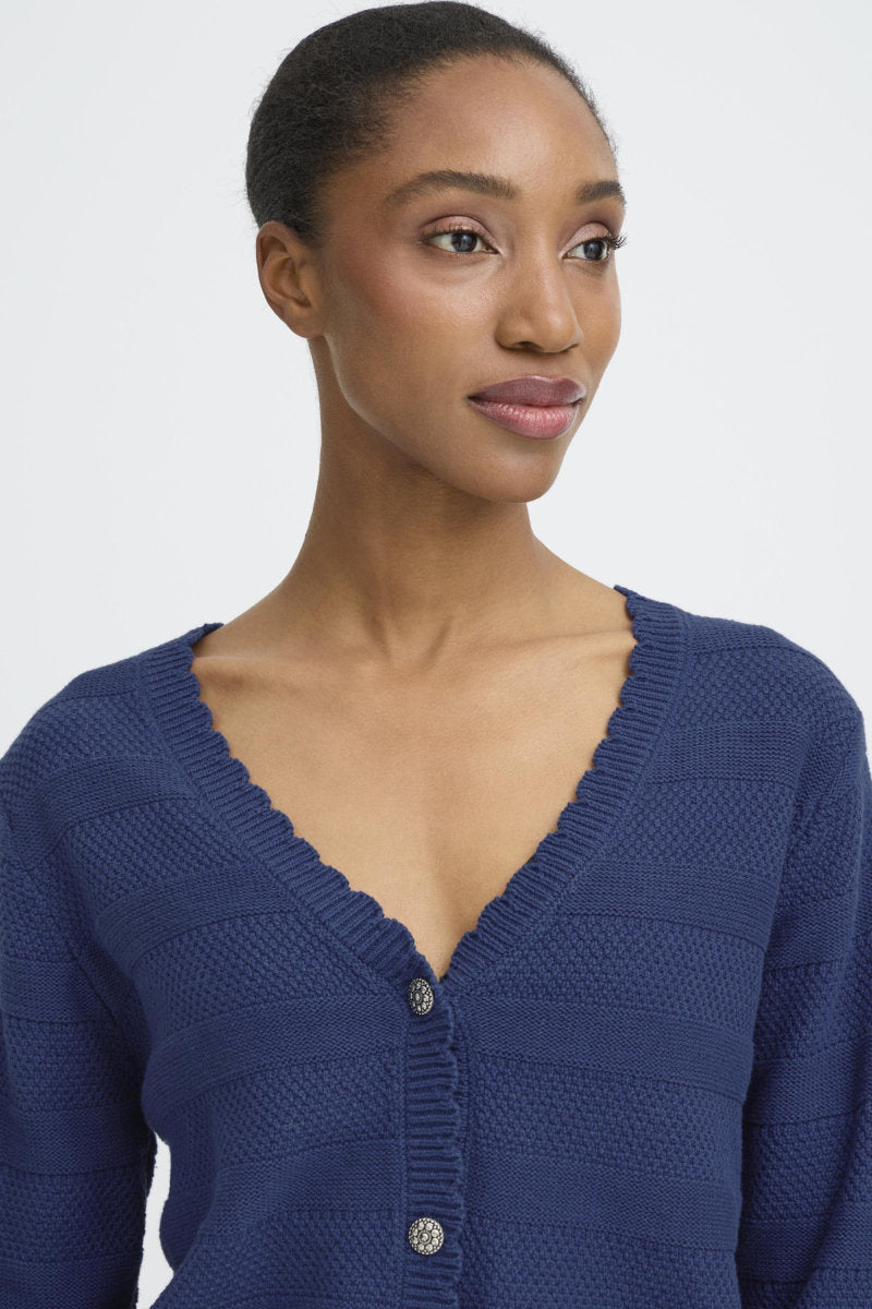 Mikala cardigan, light navy