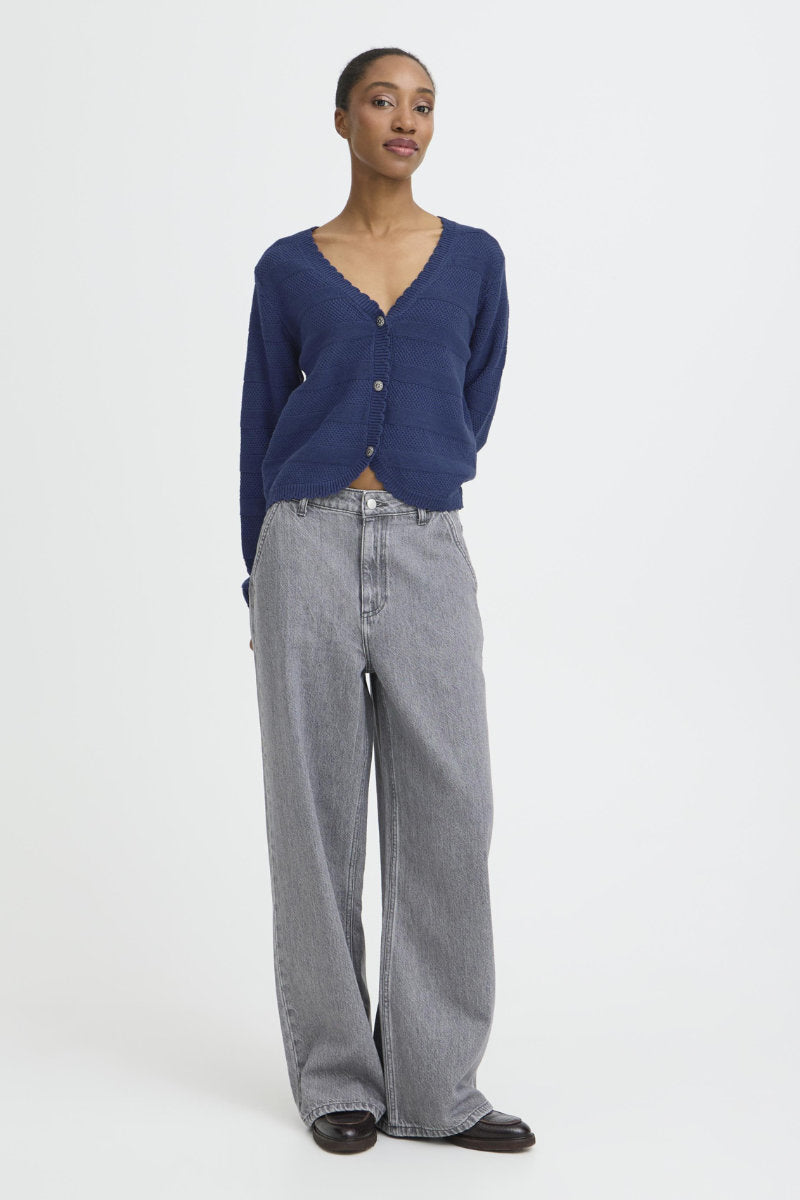 Mikala cardigan, light navy