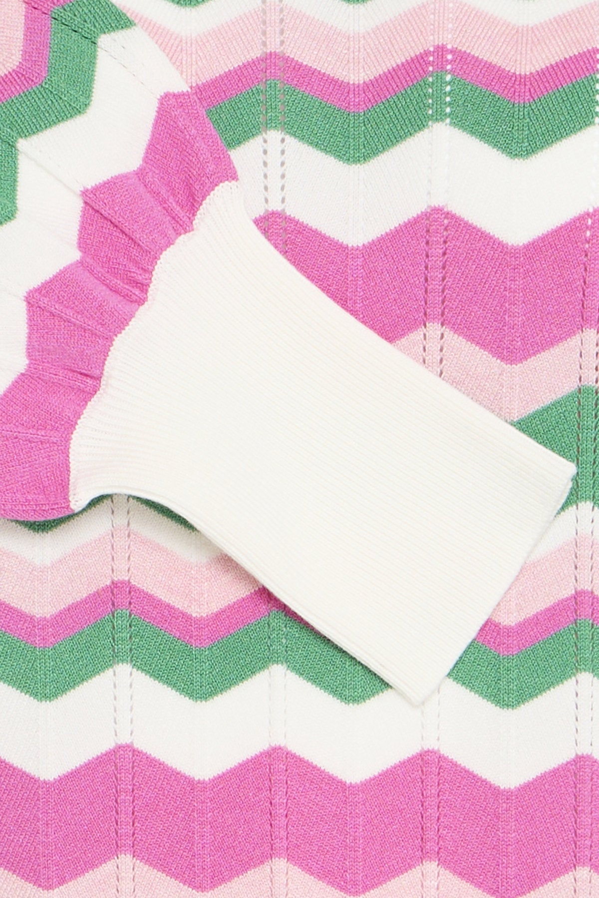 Morla zigzag jumper, pink