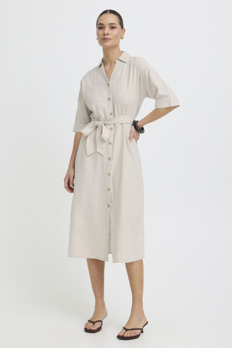 Falakka shirt dress, oatmeal
