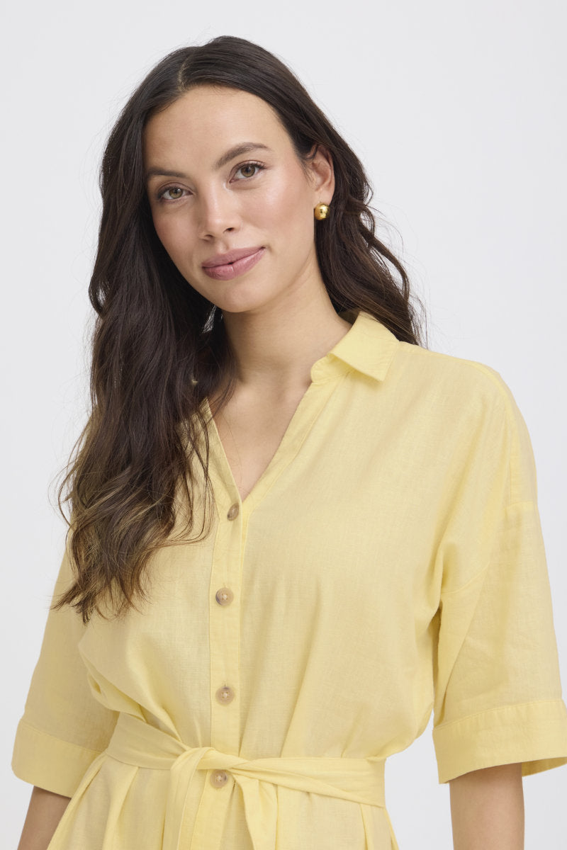 Falakka shirt dress, primrose