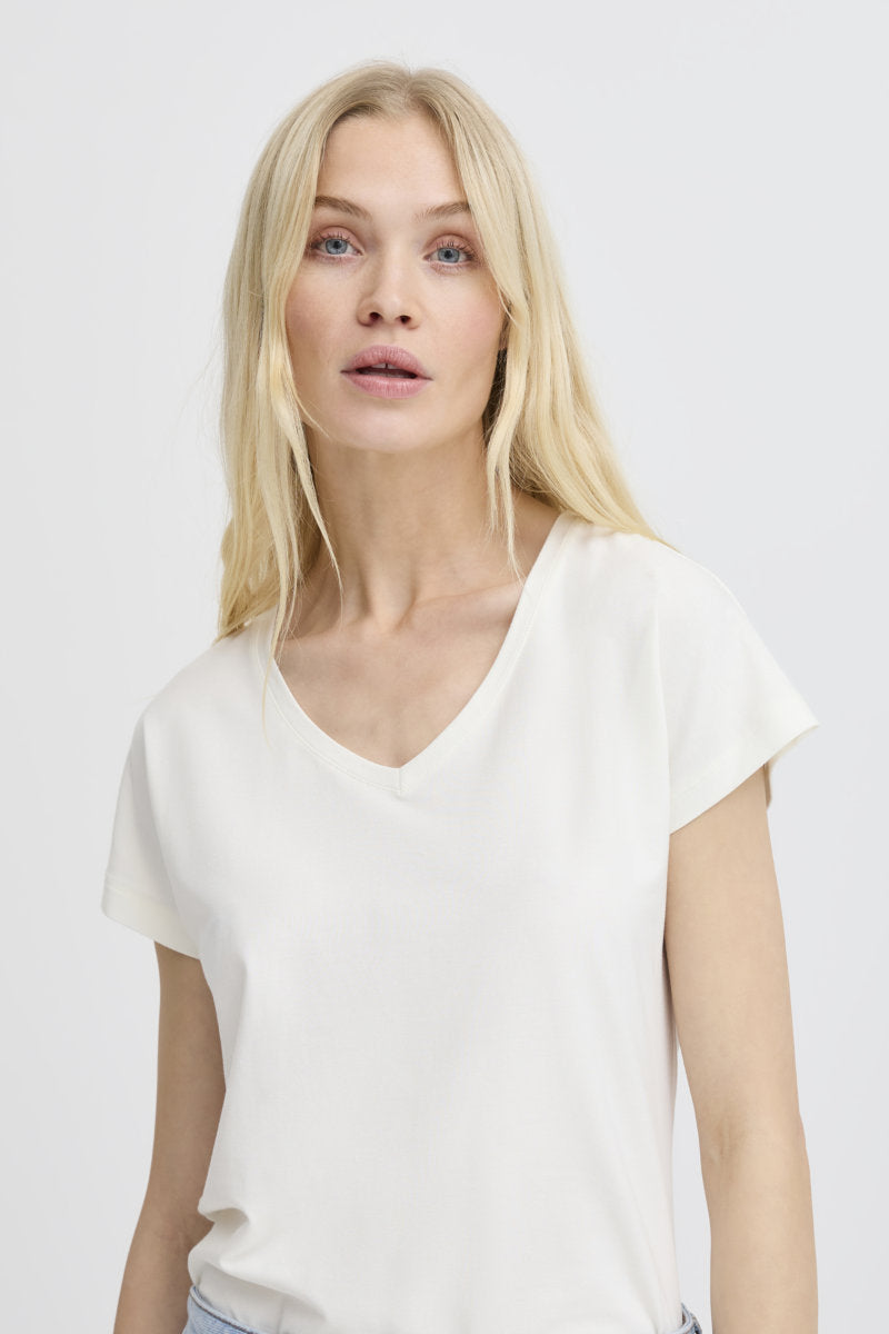 Pamila T shirt, ivory