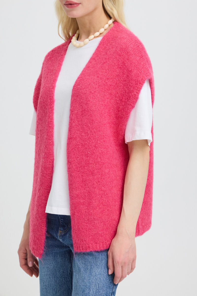 Millers waistcoat, fuchsia