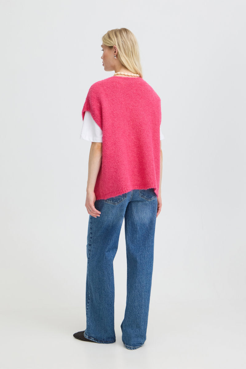 Millers waistcoat, fuchsia