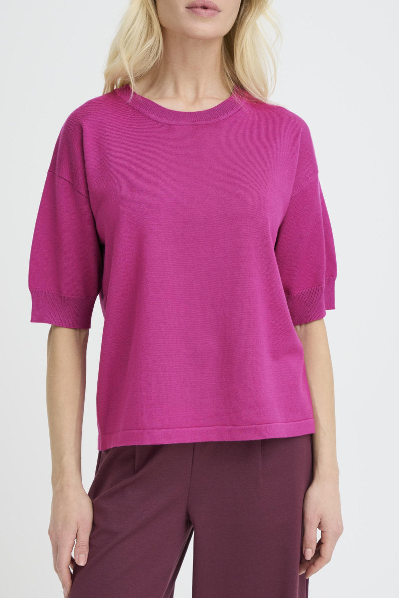 Morla T shirt, fuschia