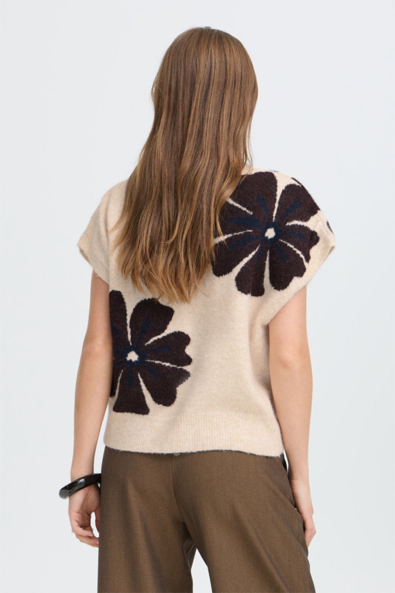 Omea flower slipover, stone