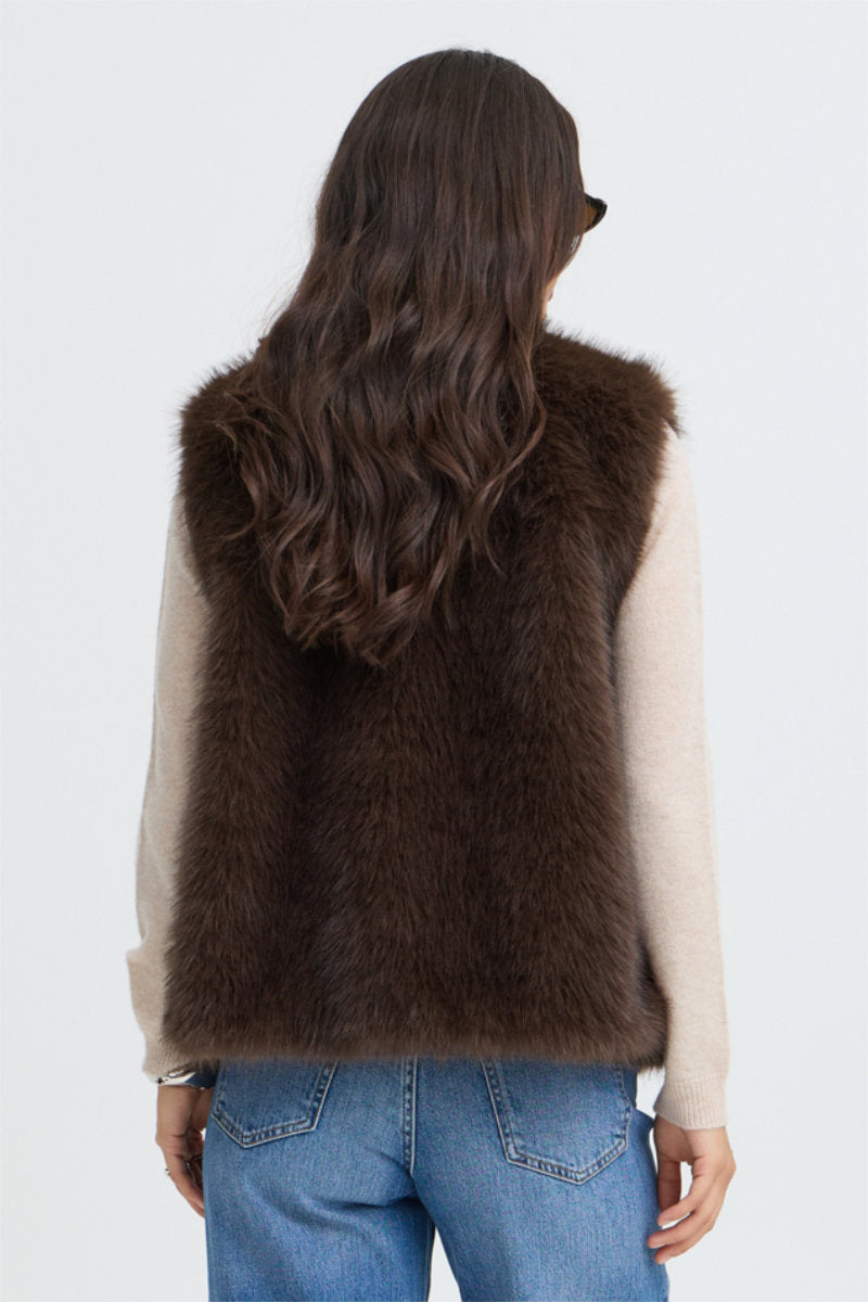 Cesille gilet, chocolate