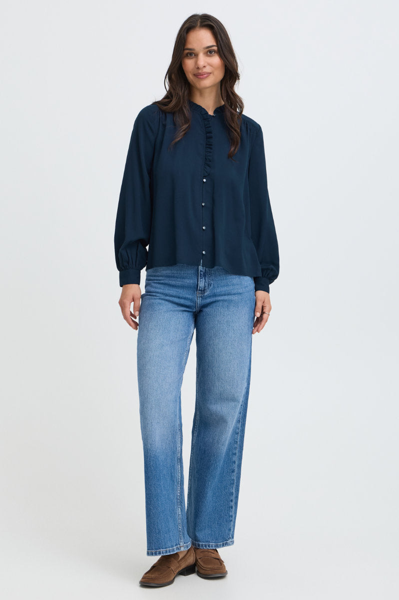 Faduma blouse, navy