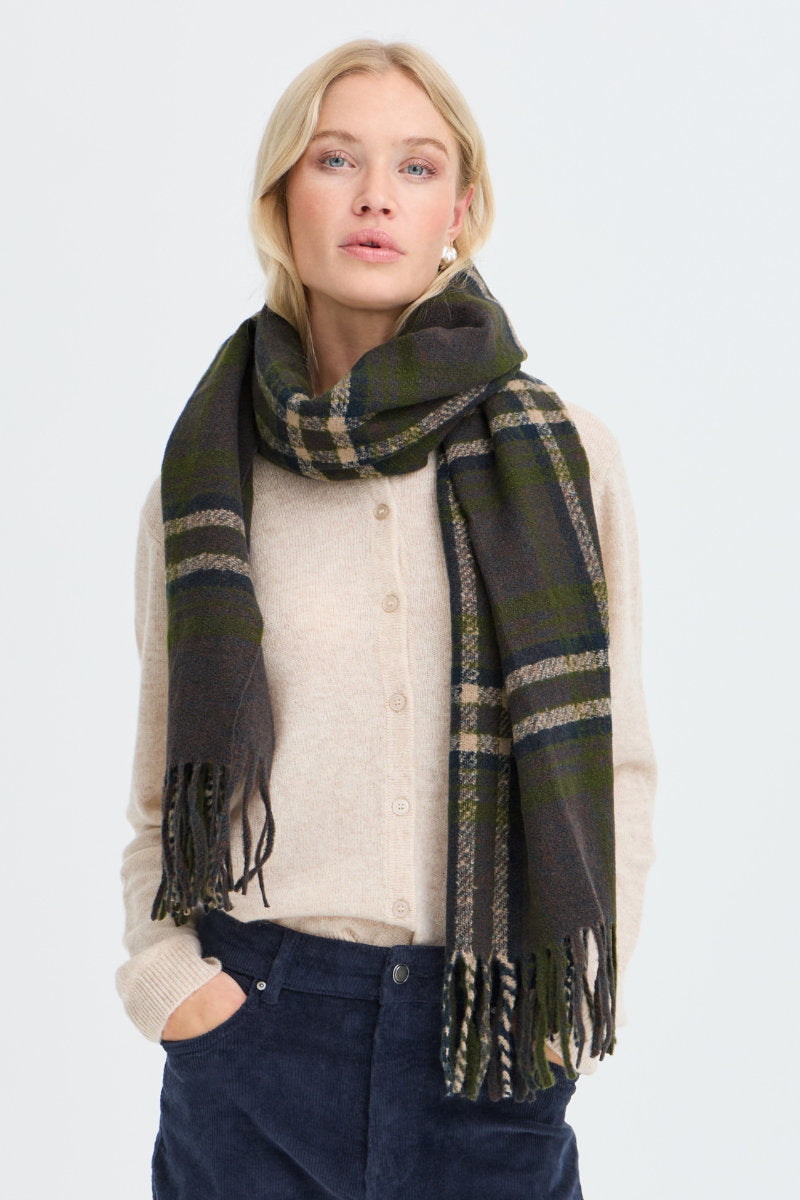 Welch scarf, brown