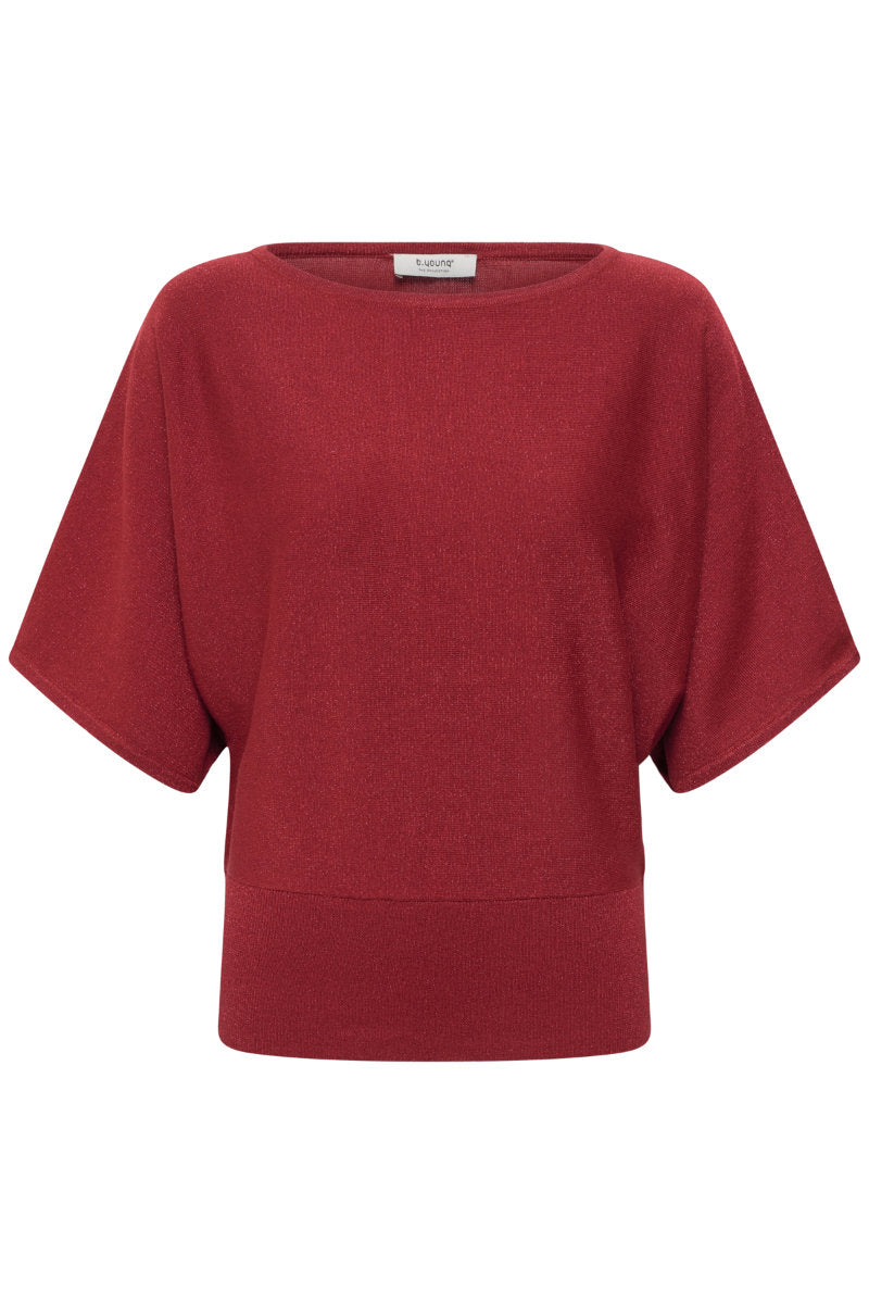 Mobbe batwing top, garnet