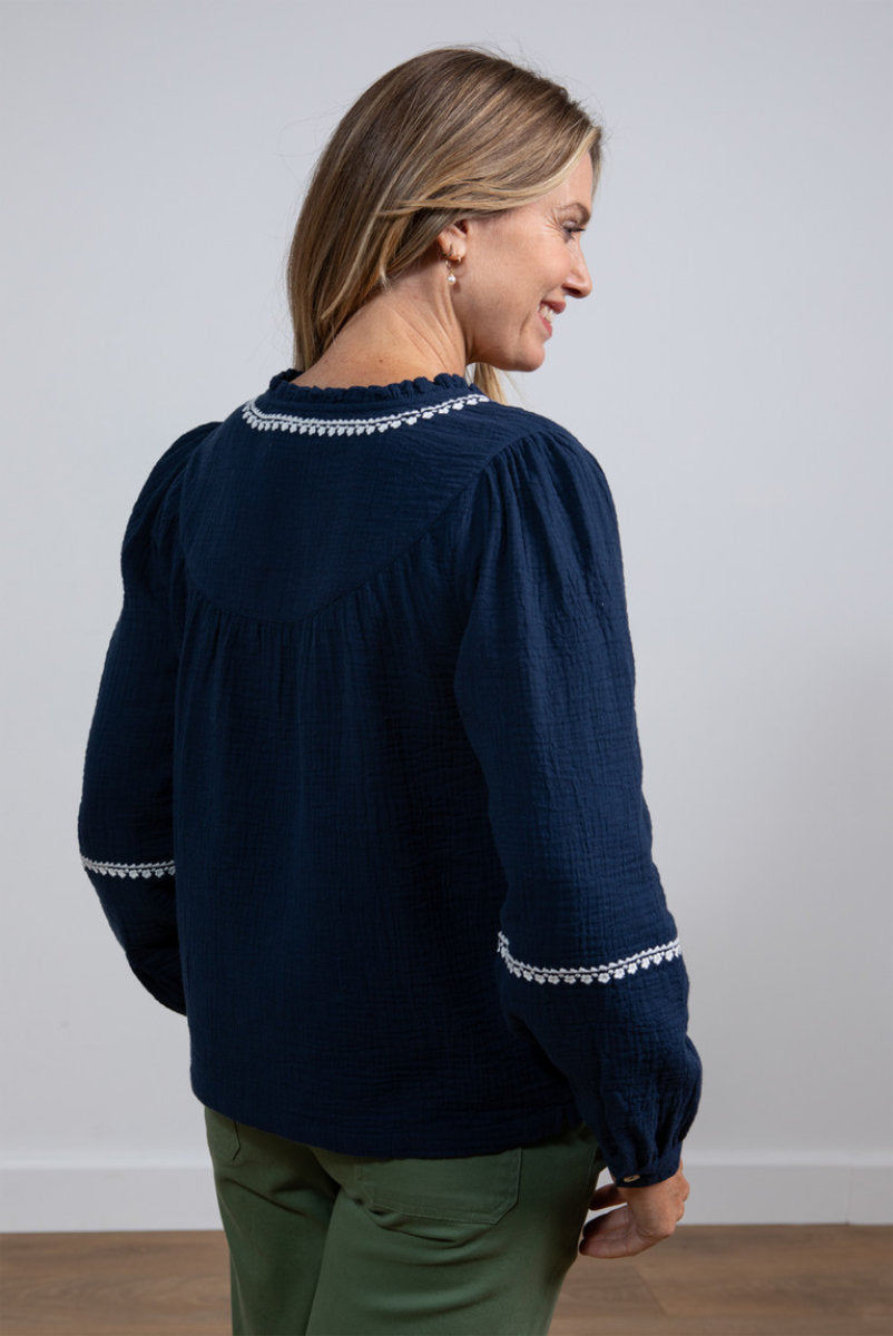 Lori top, navy