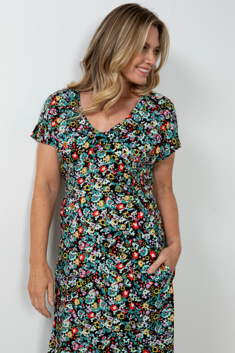 Jasmine maxi dress, black