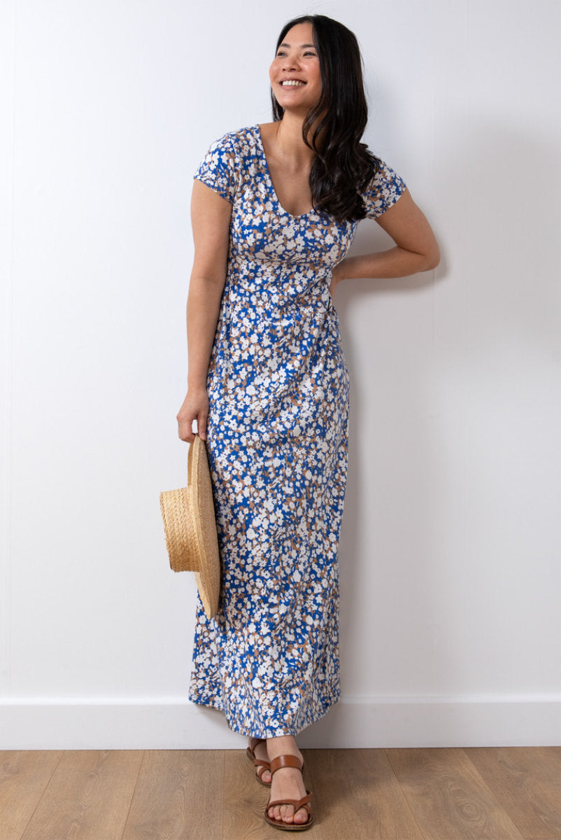 Penelope maxi dress, cobalt