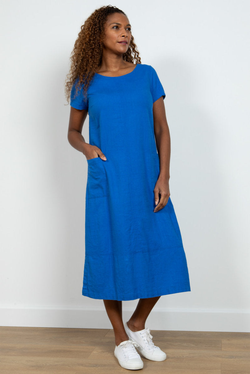 Summer breeze dress, cobalt