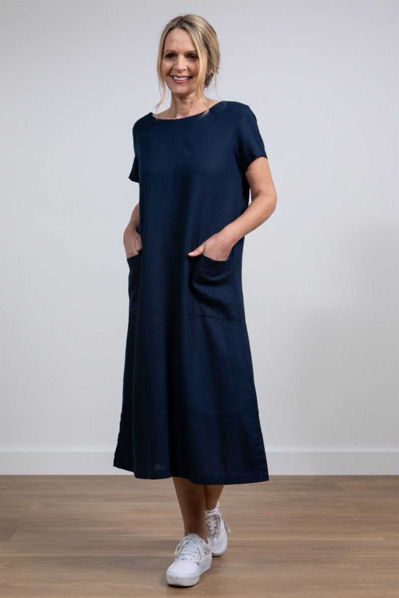 Summer breeze dress, navy