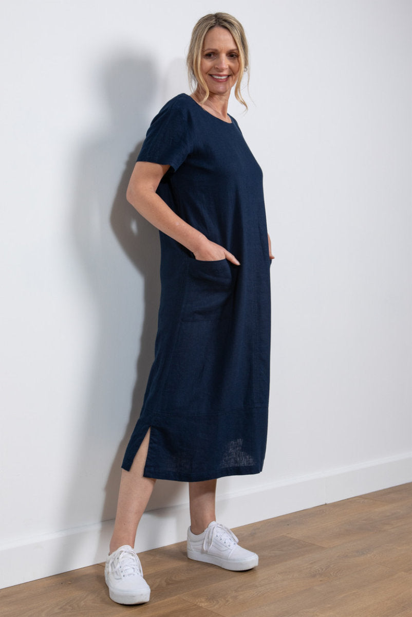 Summer breeze dress, navy