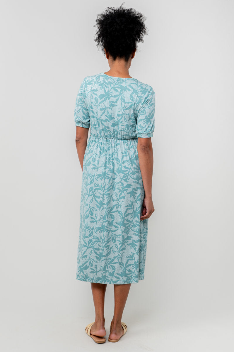 Lilian dress, fauna, mint