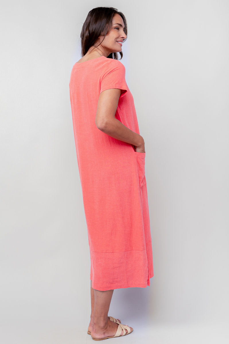 Summer breeze dress, coral