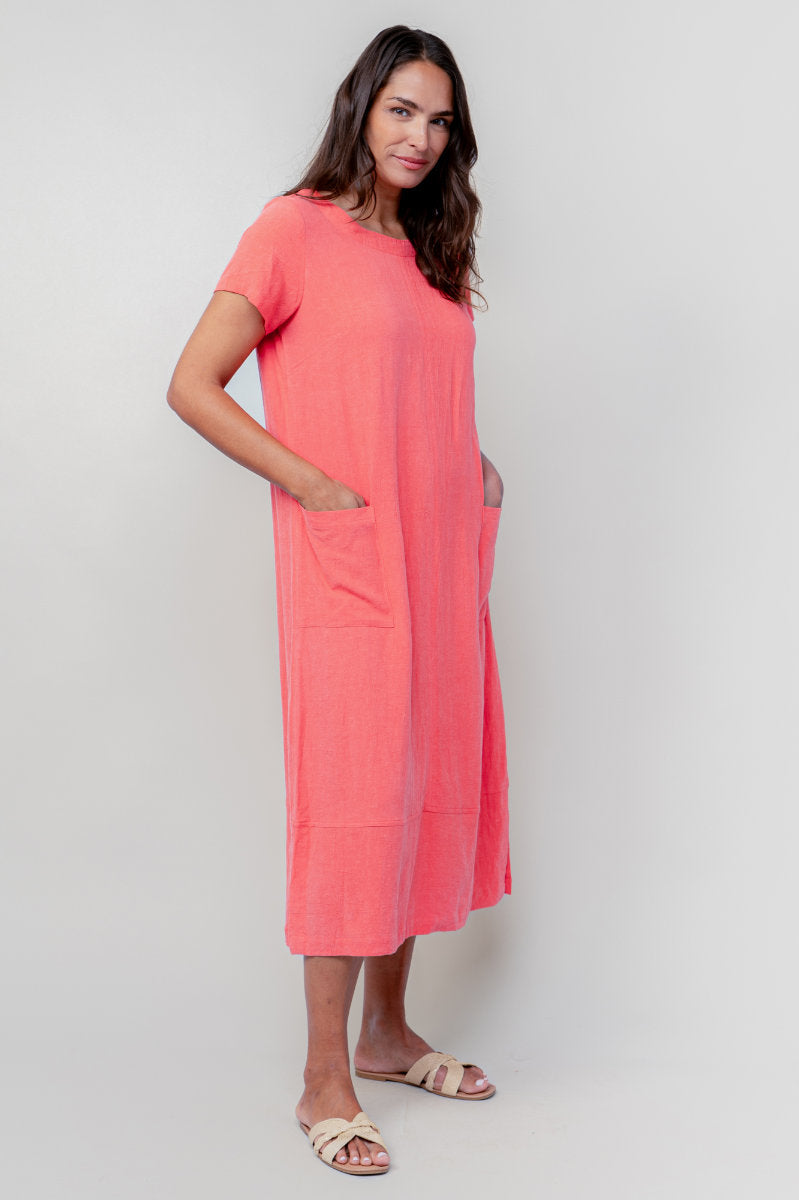 Summer breeze dress, coral