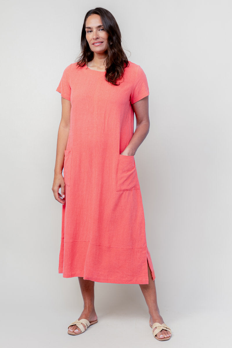 Summer breeze dress, coral