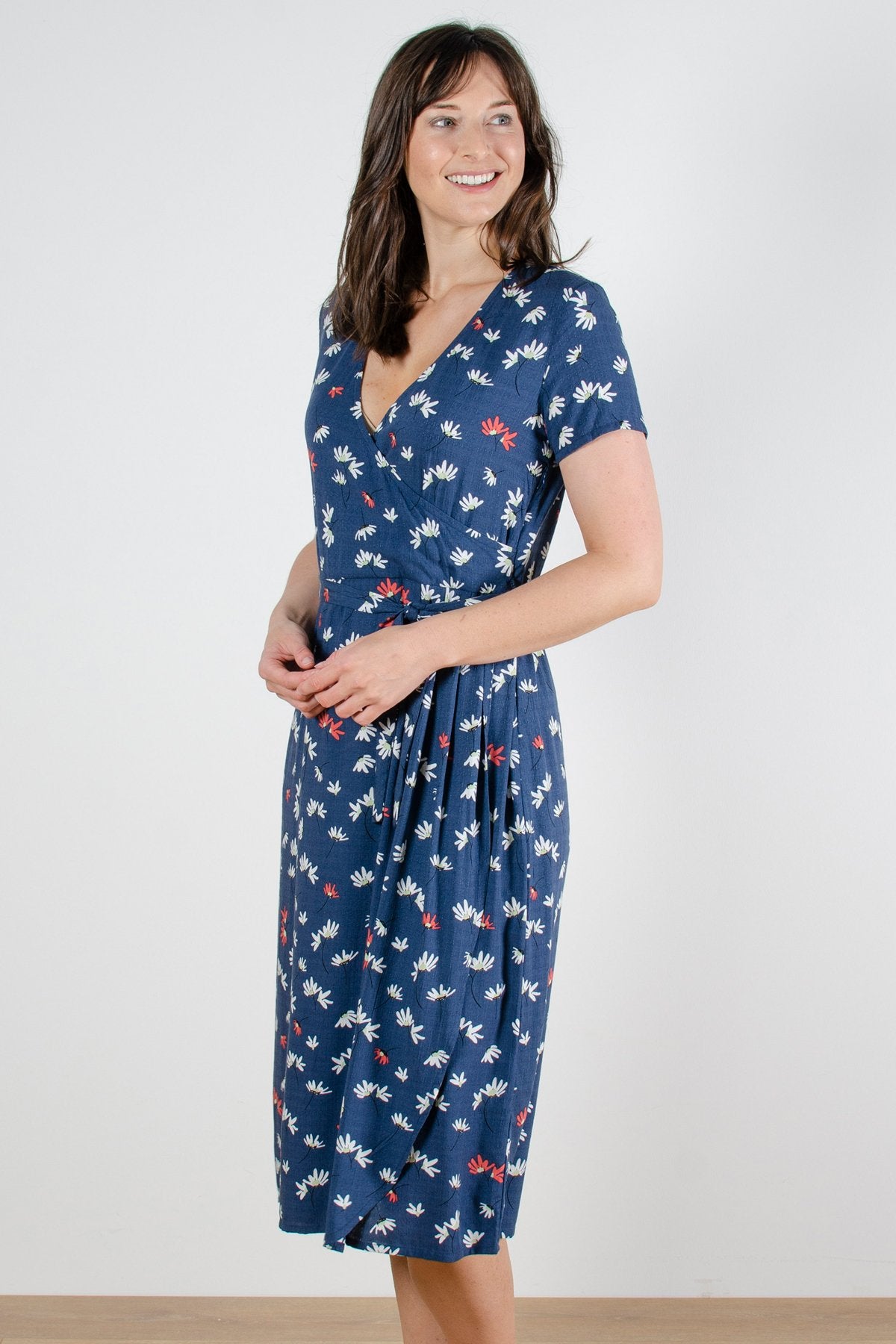 Lily and Me Grassland dress, navy, front view