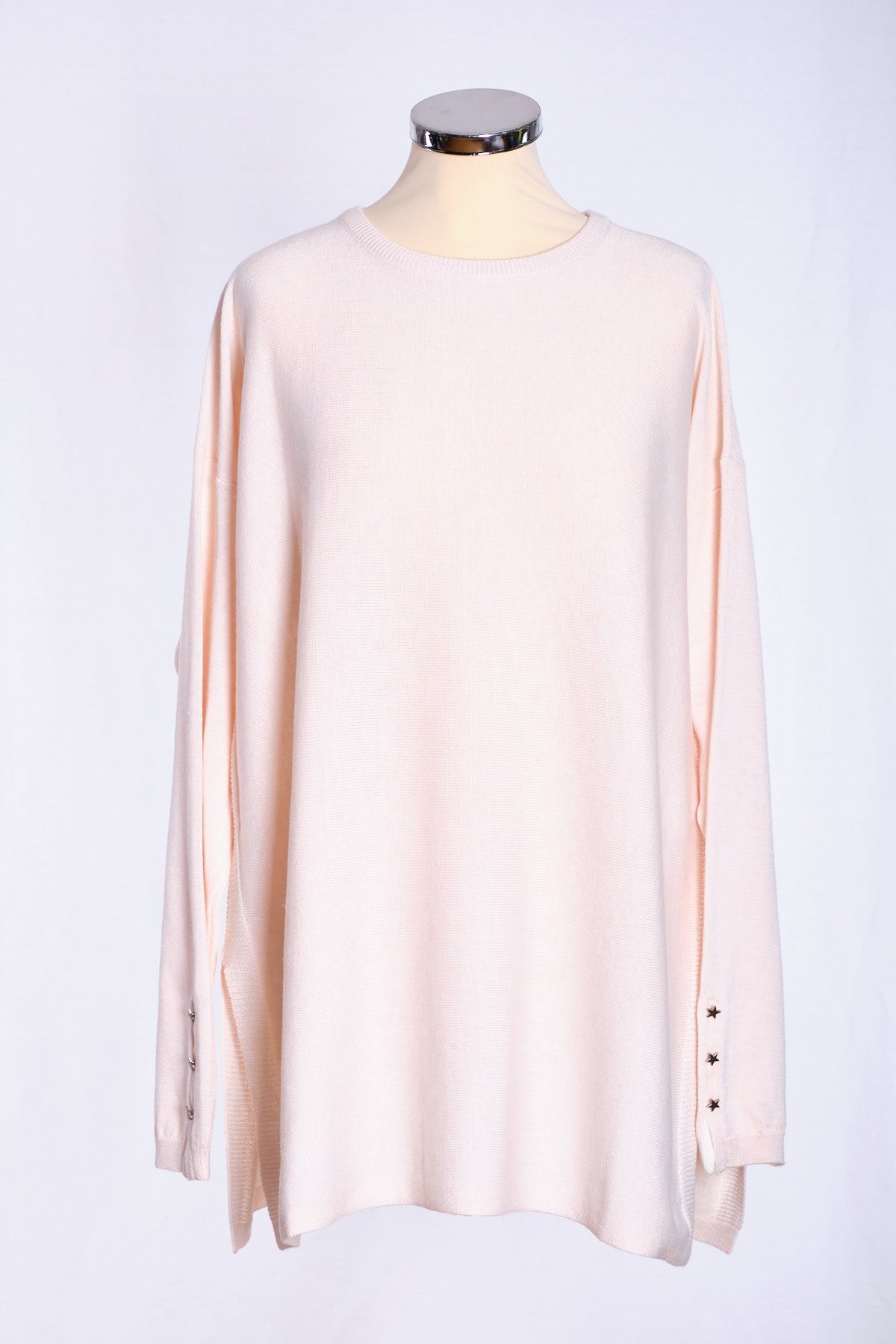 Tunic, star button, shell pink