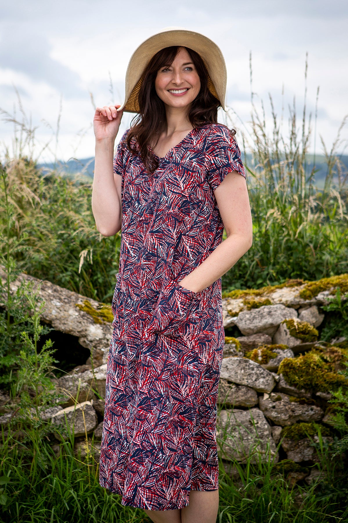 Summer breeze dress, navy