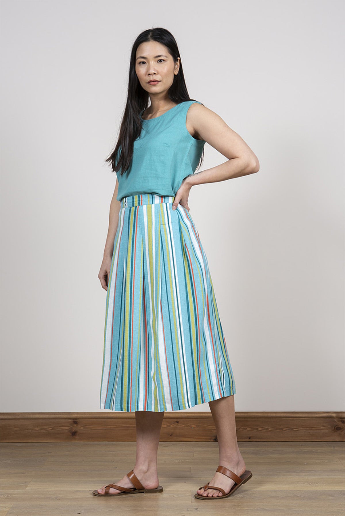 St Ives skirt, turquoise