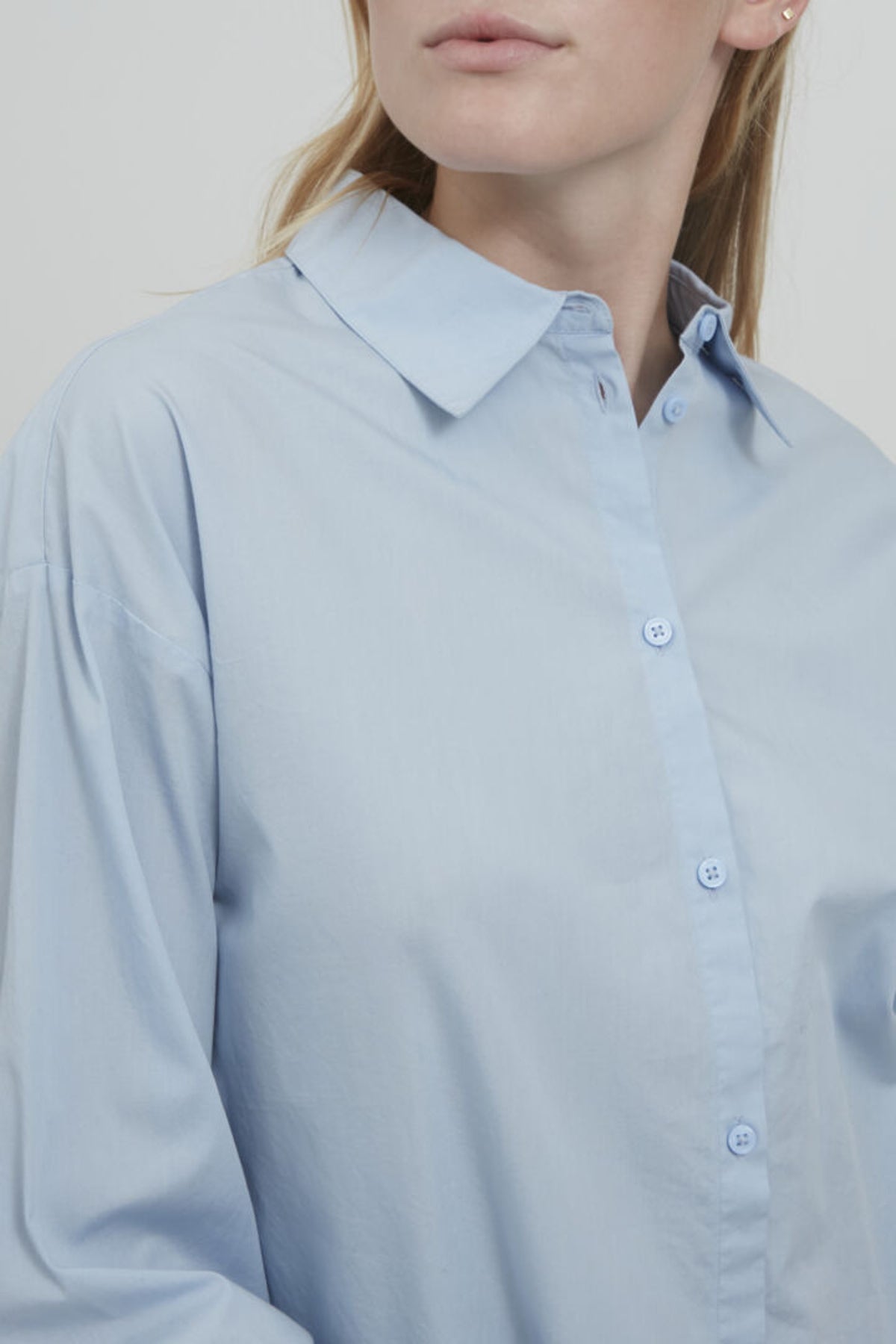 Gamze organic shirt, Blue