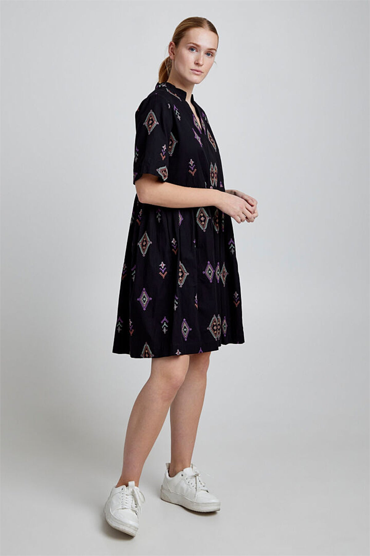 Flora dress, black