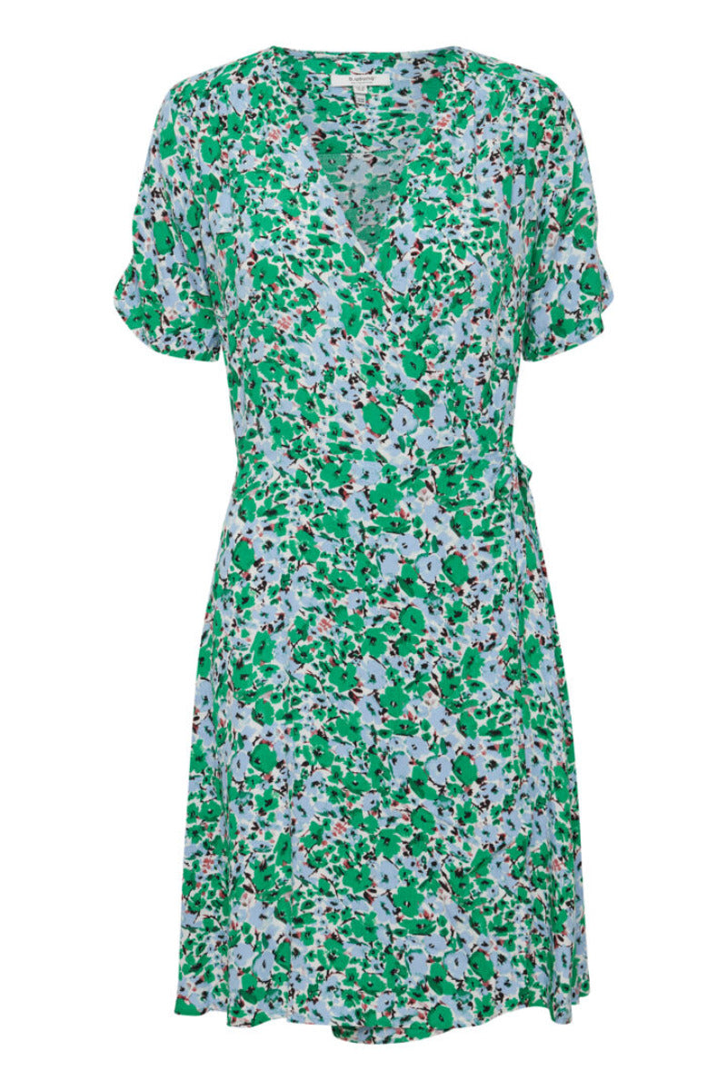 Flouri wrap dress, jelly bean