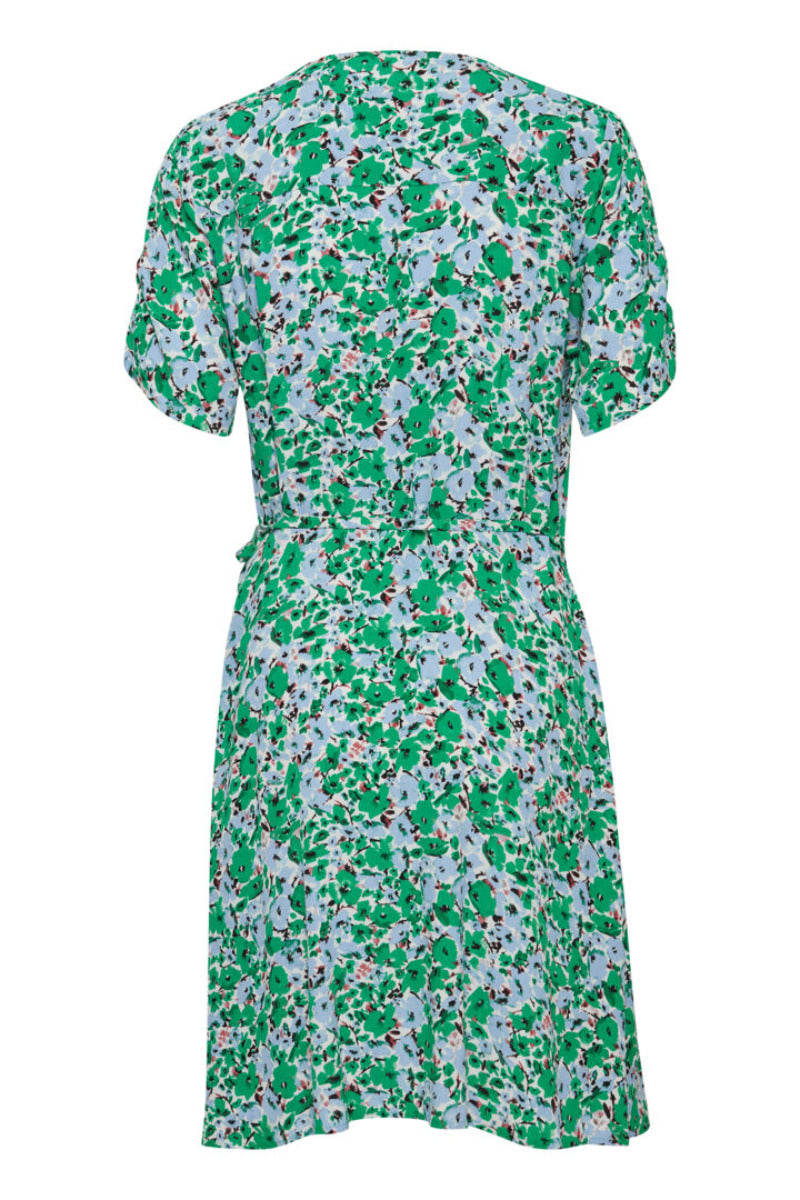 Flouri wrap dress, jelly bean