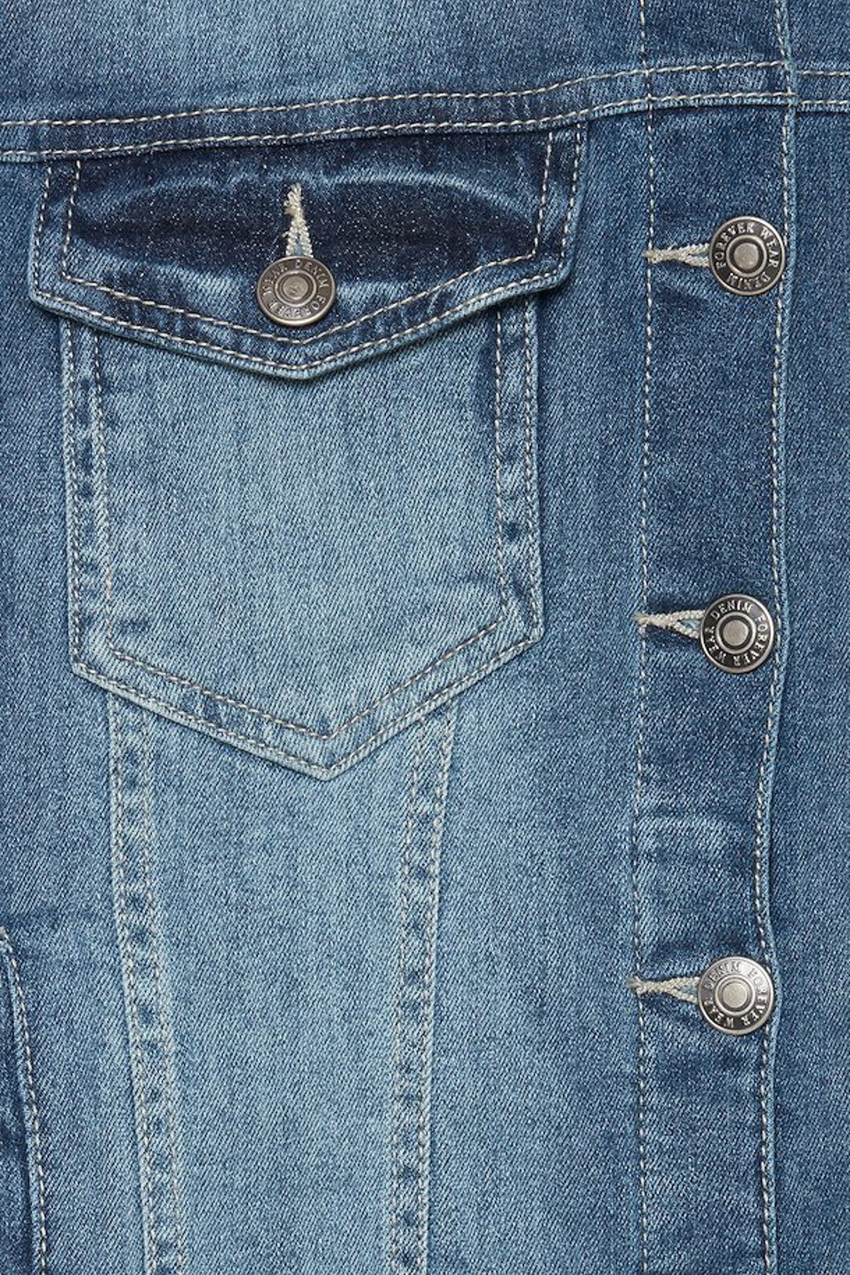 Pully denim jacket - embroidered