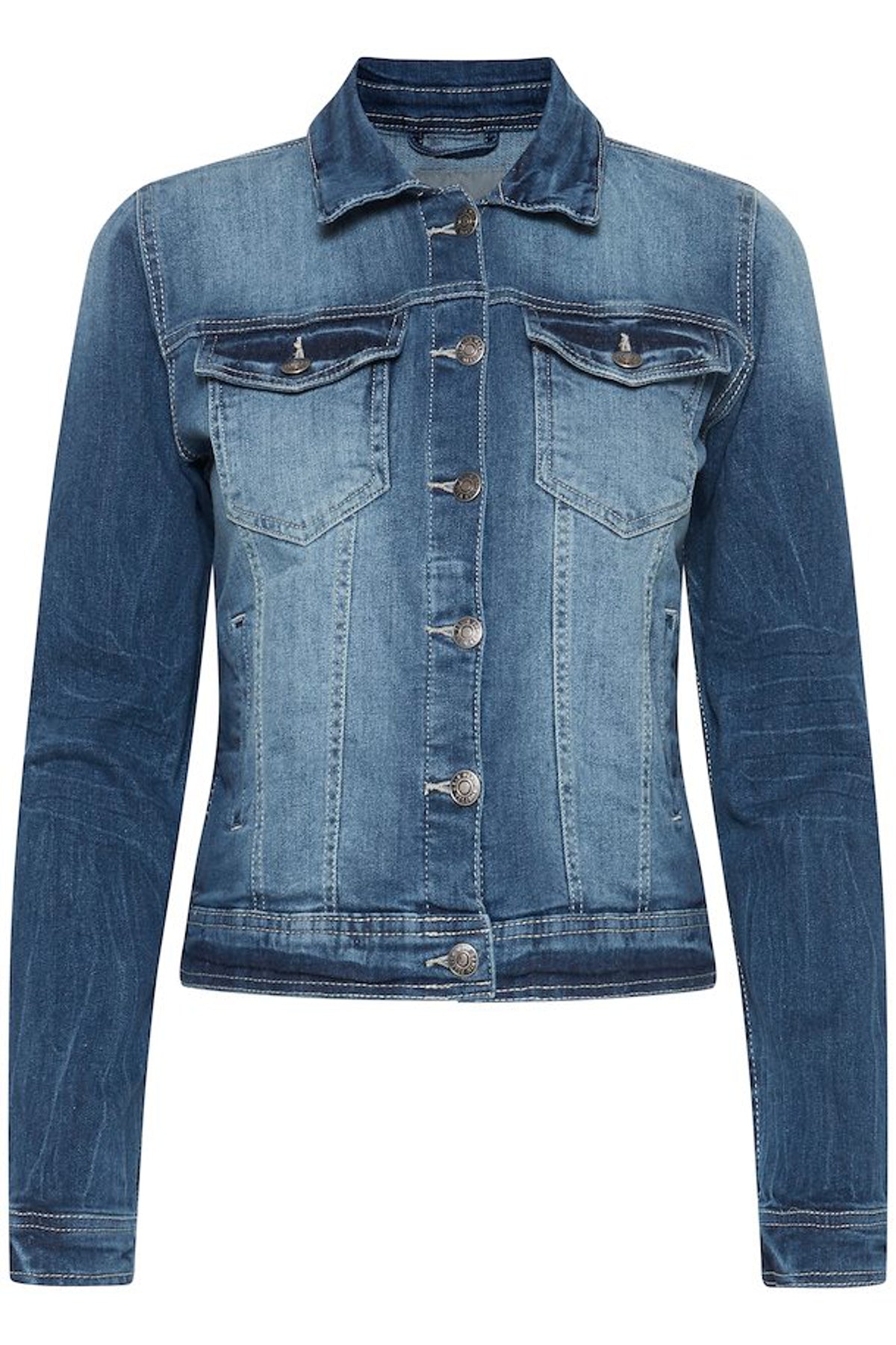 Pully denim jacket - embroidered